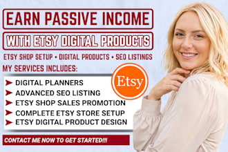 do etsy store setup etsy digital products esty seo listings etsy shop setup