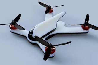 lightweight cad uav airframe,3d racing drone,camera mount,rc,fpv drone for print