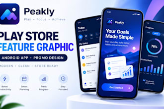 design a professional google play store feature graphic