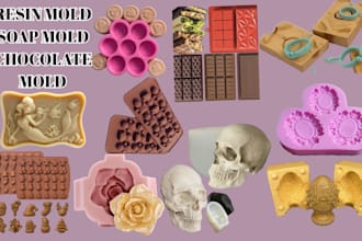 custom resin mold design chocolate mold soap mold jewelry mold candle mold stl