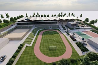 modern stadium design,arena blueprint,sport complex layout,basketball,court,golf