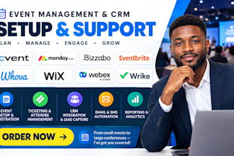 setup event management cvent monday bizzabo eventbrite whova wix webex wrike CRM