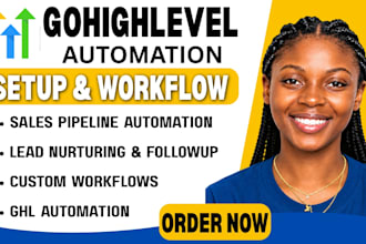 gohighlevel automation, CRM workflow funnel setup ghl automation ghl real estate