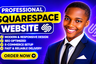 design redesign update squarespace seo landing pages design