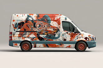 vehicle wrap decal sticler for van wrap