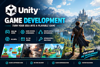 develop custom unity game for you