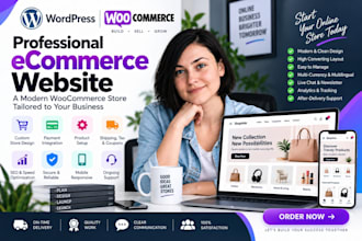 build ecommerce website online store using wordpress woocommerce