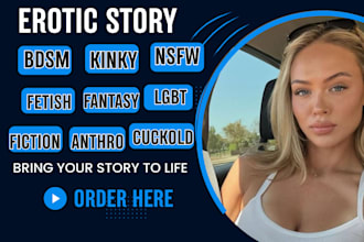 write seductive erotic story, romance story, erotic writing erotica bdsm catfish