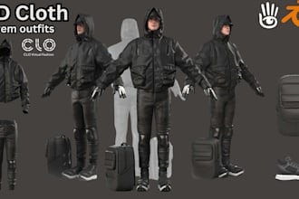 create custom 3d outfits, 3d cloth animation fivem outfits eup packs fivem cloth