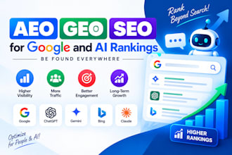 do complete monthly local SEO, aeo, and GEO to rank your website on google