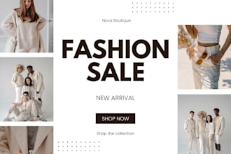 design eye catching shopify store banners and graphics