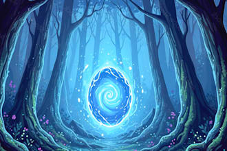 design a magical fantasy book cover