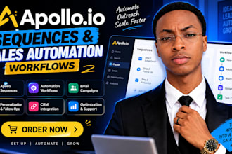 set up apollo io sequences and sales automation workflows