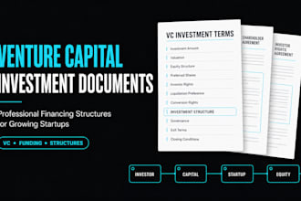 draft venture capital investment documents and financing structures
