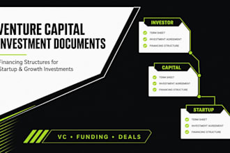 draft venture capital investment documents and financing structures