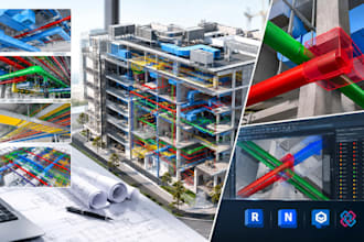 do revit mep bim modeling, cordination and clash detection