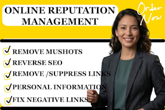do online reputation management ORM reverse SEO for bad link suppression