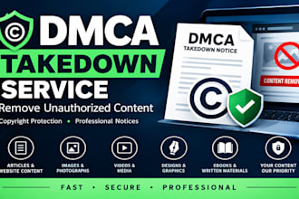 file dmca takedown notices for copyright infringement