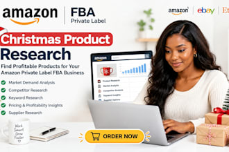 do amazon christmas product research for private label fba