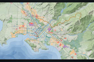 create  gis maps, spatial analysis, cartography, thematic maps, location maps