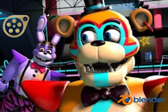 create, edit 3d sfm model, fnaf character, source filmmarker sfm animation mmd