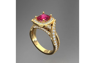 create 3d jewelry modeling, cad jewelry, rings, pendant, 3d printing design