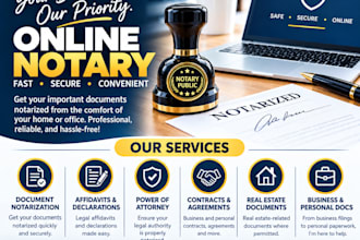 do online notary and stamp necessary document