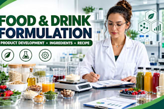 develop food and drink product formulations