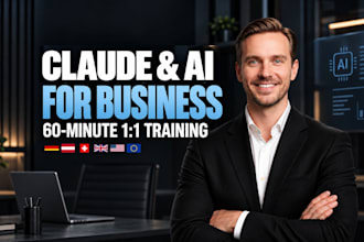 teach you claude ai and claude code for business in german or english