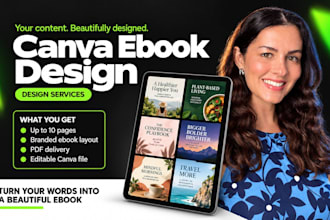 design a professional canva ebook with an editable layout