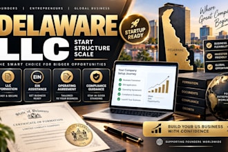 form delaware llc or startup with ein, operating agreement and compliance