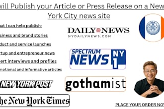 publish your article or press release on a new york city news site