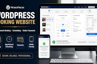 do wordpress booking website with appointment booking for businesses