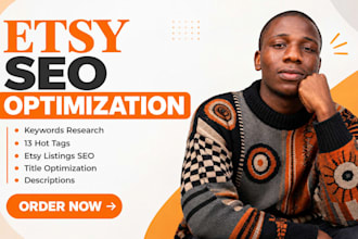 optimize your etsy listings with SEO keywords and tags