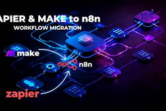 migrate your zapier or make workflows to self hosted n8n