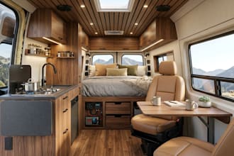 design a realistic 3d camper van, motorhome or caravan from your sketch or idea