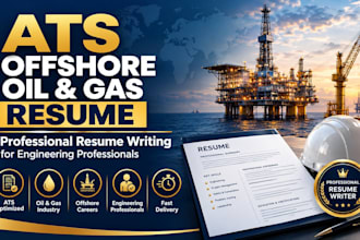 write an ats offshore oil and gas resume for engineering professionals