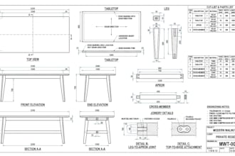 create cnc cabinet and furniture drawings, cut list and fabrication files