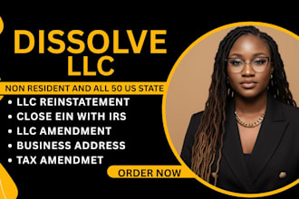 dissolve your US llc or corporation and handle business closure filings