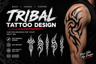 make a custom realistic tattoo