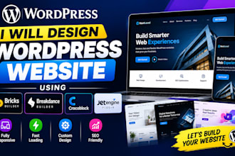 build wordpress website via bricks builder, breakdance, and crocoblock jetengine