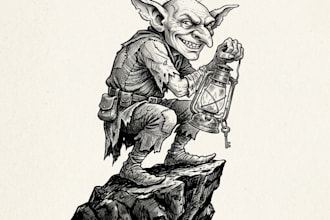 create pen and ink illustration
