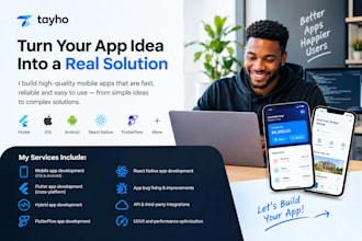 flutter mobile ios hybrid app development developer bug fix building mobile app