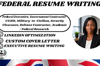 do a professional federal resume for usajobs