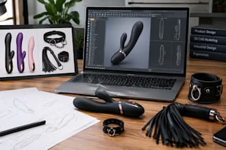 design custom adult wellness products and bdsm accessories in 3d cad