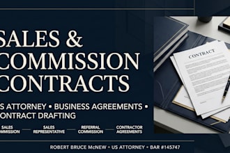 draft a robust US sales commission agreement for your business