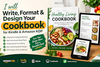 write format kindle cookbook amazon kdp recipe cookbook ebook ghostwriter design