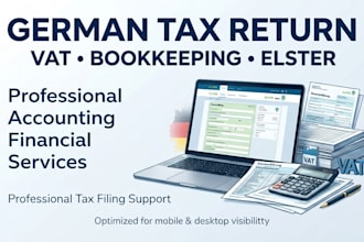 file german tax return, vat and bookkeeping via elster