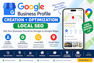 create and optimize google business profile gmb for local SEO