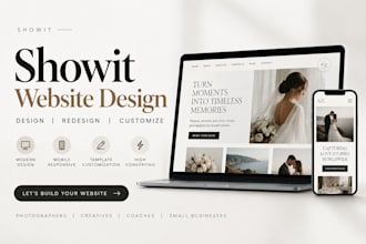 do showit website design showit redesign showit template showit landing page